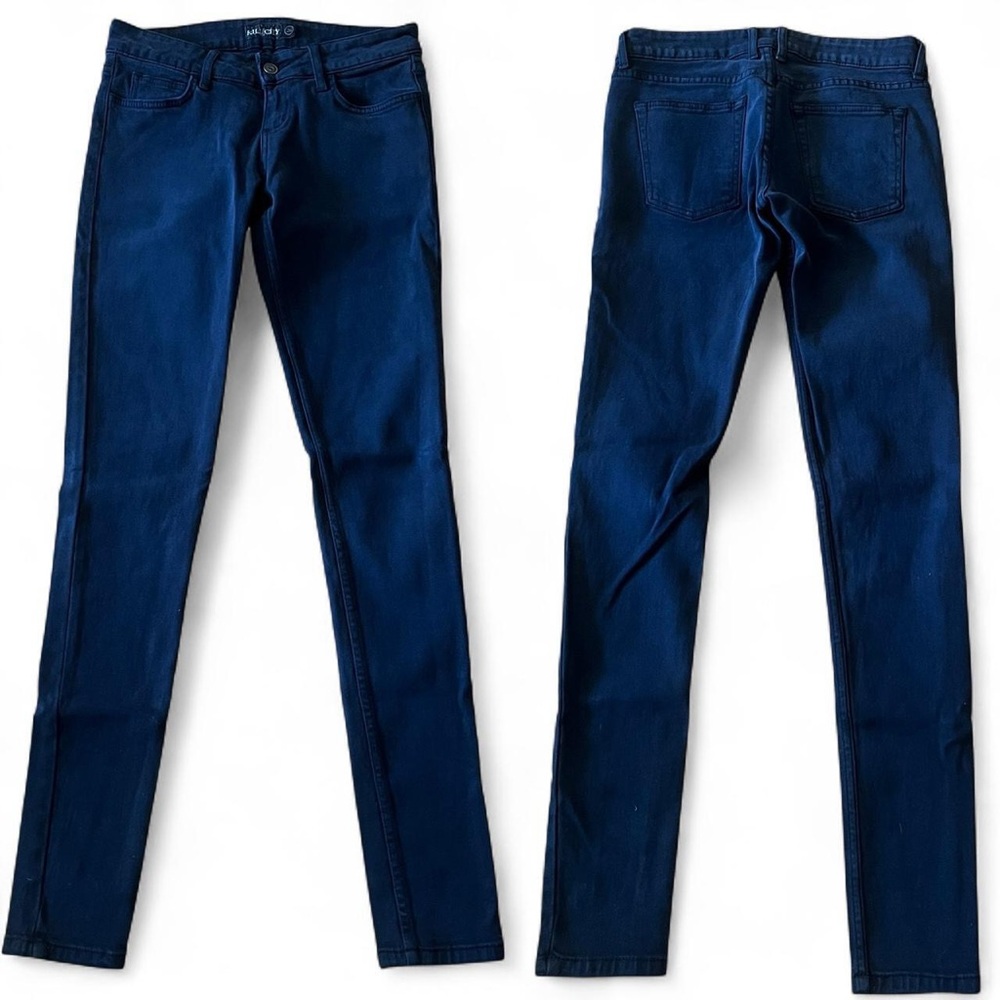 Navy blue Kill City ultra skinny low rise denim jean w/ spandex NWT Indie Sleaze